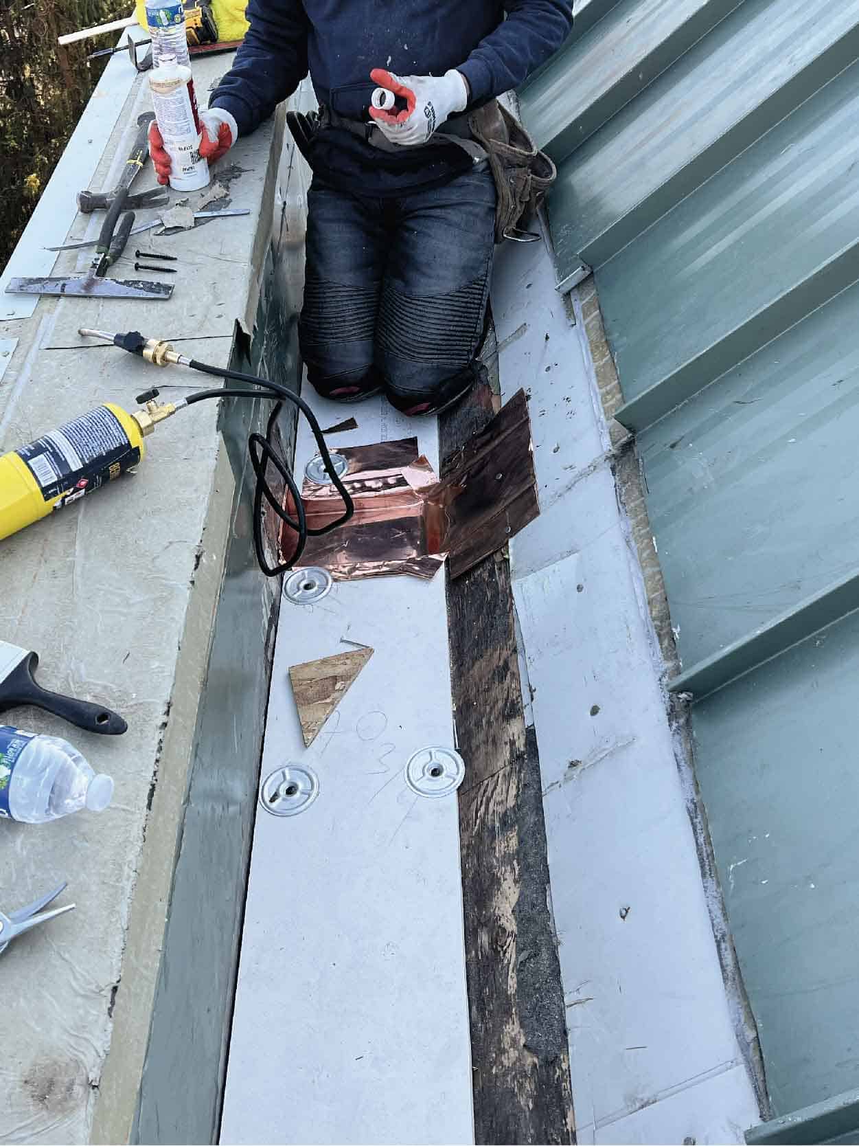 scupper flat roof installtion service near me jpg